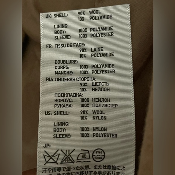 Jil Sanders X UNIQLO +J Wool Tan Peacoat - Picture 3 of 12